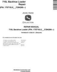 John Deere 710L (SN. from F294268) Backhoe Loader Service Repair Technical Manual (TM14052X19)