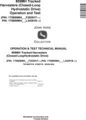 John Deere 859MH (SN. F293917-, L343918-) Harvesters (Closed-Loop) Diagnostic Manual (TM14097X19)