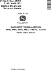 John Deere 6135J, 6150J, 6170J, 6190J, 6210J Tractors Diagnostic Technical Service Manual (TM804819)