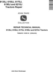 John Deere 6135J, 6150J, 6170J, 6190J and 6210J Tractors Service Repair Technical Manual (TM804919)